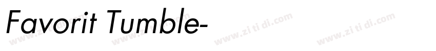 Favorit Tumble字体转换